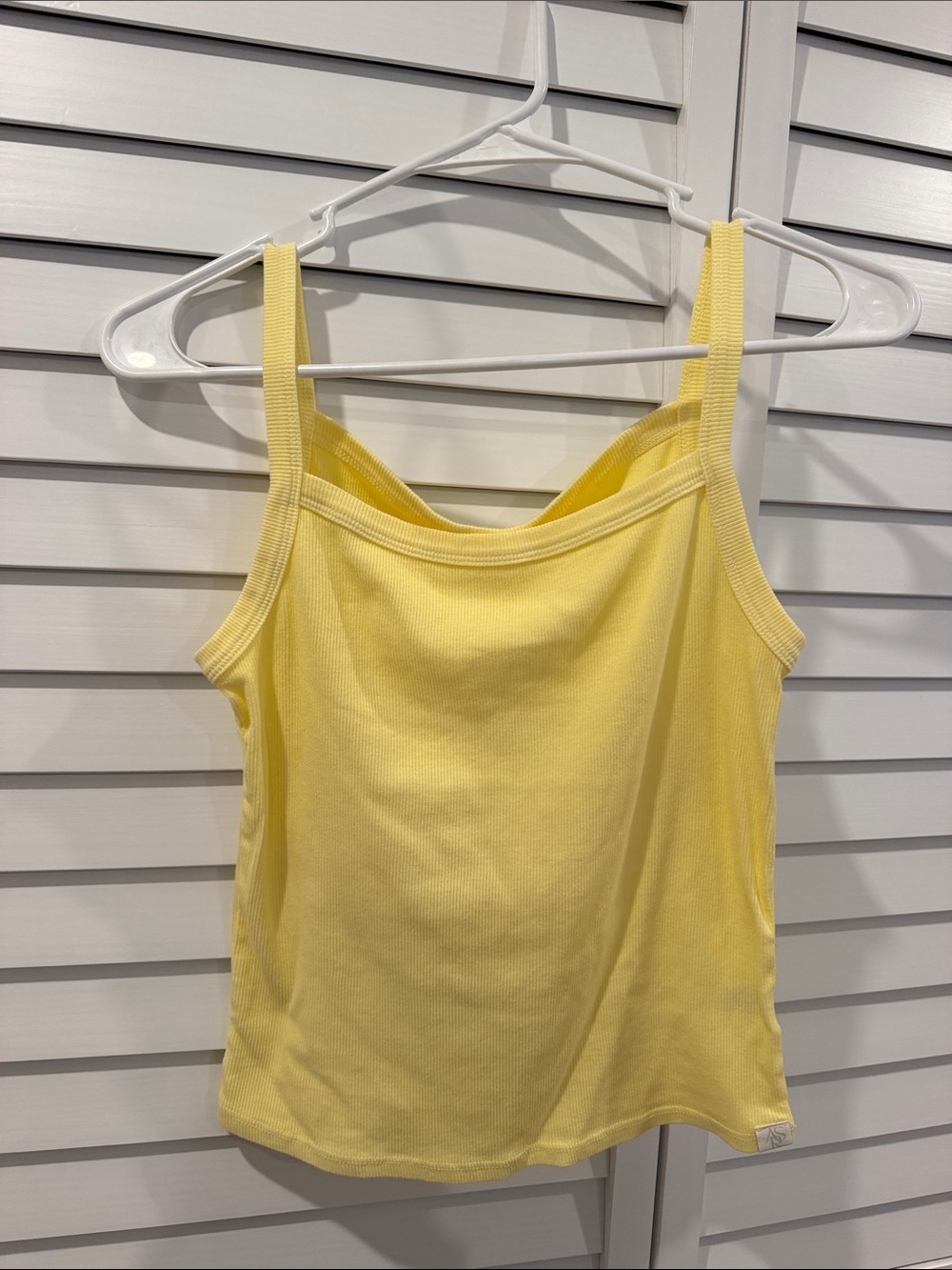 Soft Yellow Ribbed Tank Top - Women’s Casual Essential
